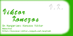 viktor konczos business card